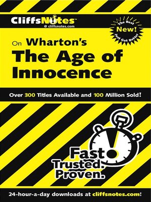 cover image of CliffsNotes on Wharton's The Age of Innocence